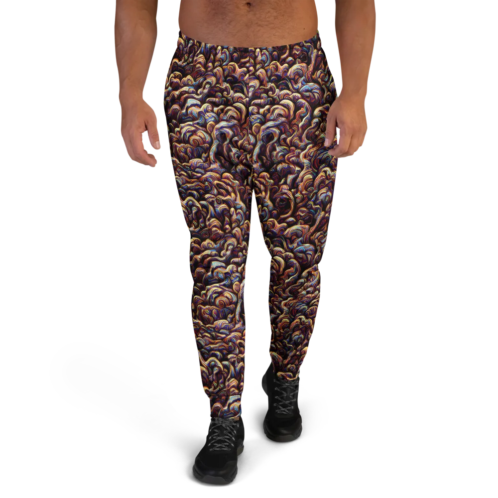 Riotous Radiance on Men's Joggers — Front