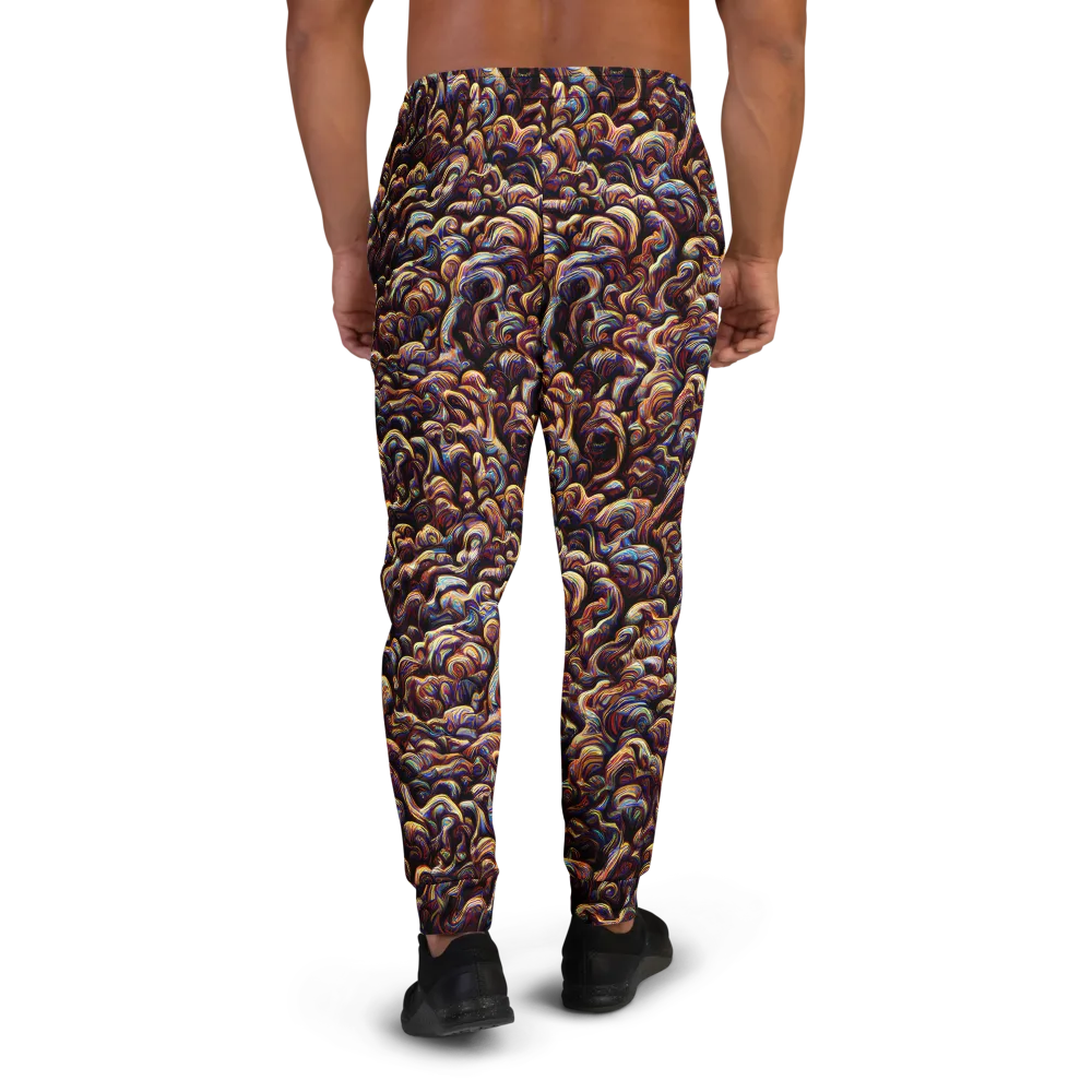 Riotous Radiance on Men's Joggers — Back