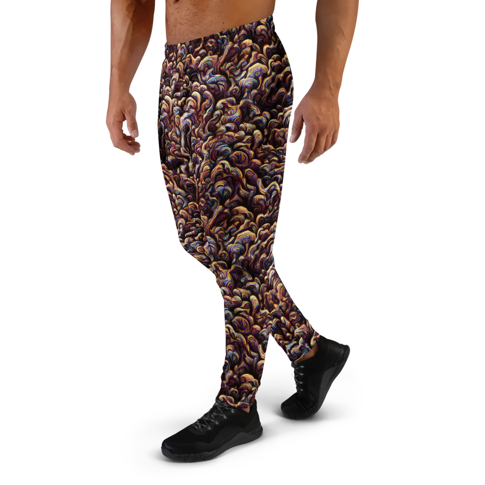 Riotous Radiance on Men's Joggers — Left