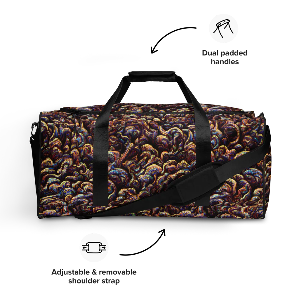 Riotous Radiance on Duffle Bag — Front