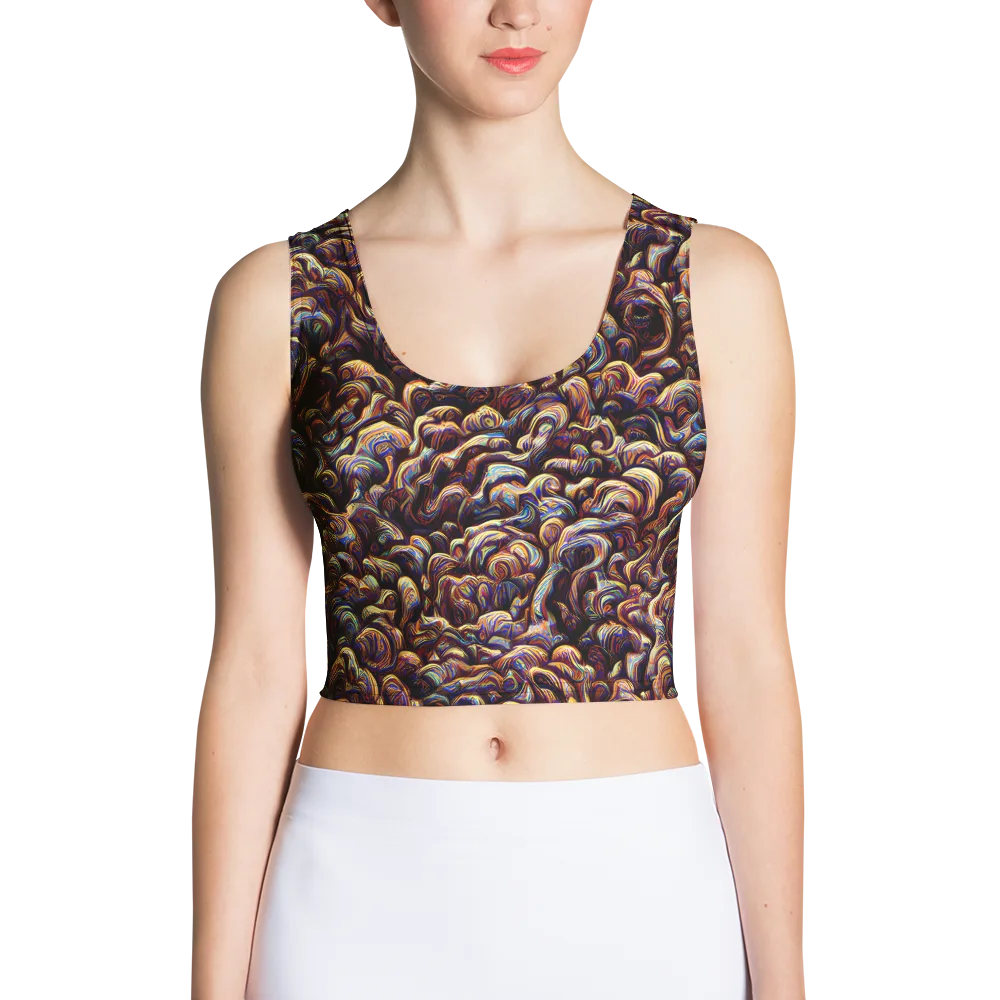 Riotous Radiance on Crop Top — Front