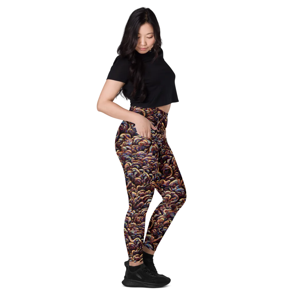 Riotous Radiance on Leggings with Pockets — Right