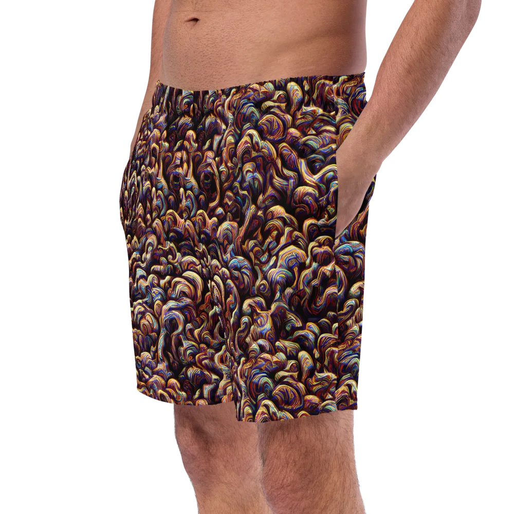 Riotous Radiance on Swim Trunks — Left Front