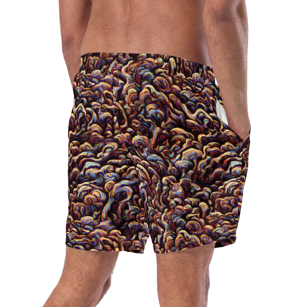 Riotous Radiance on Swim Trunks — Right Back