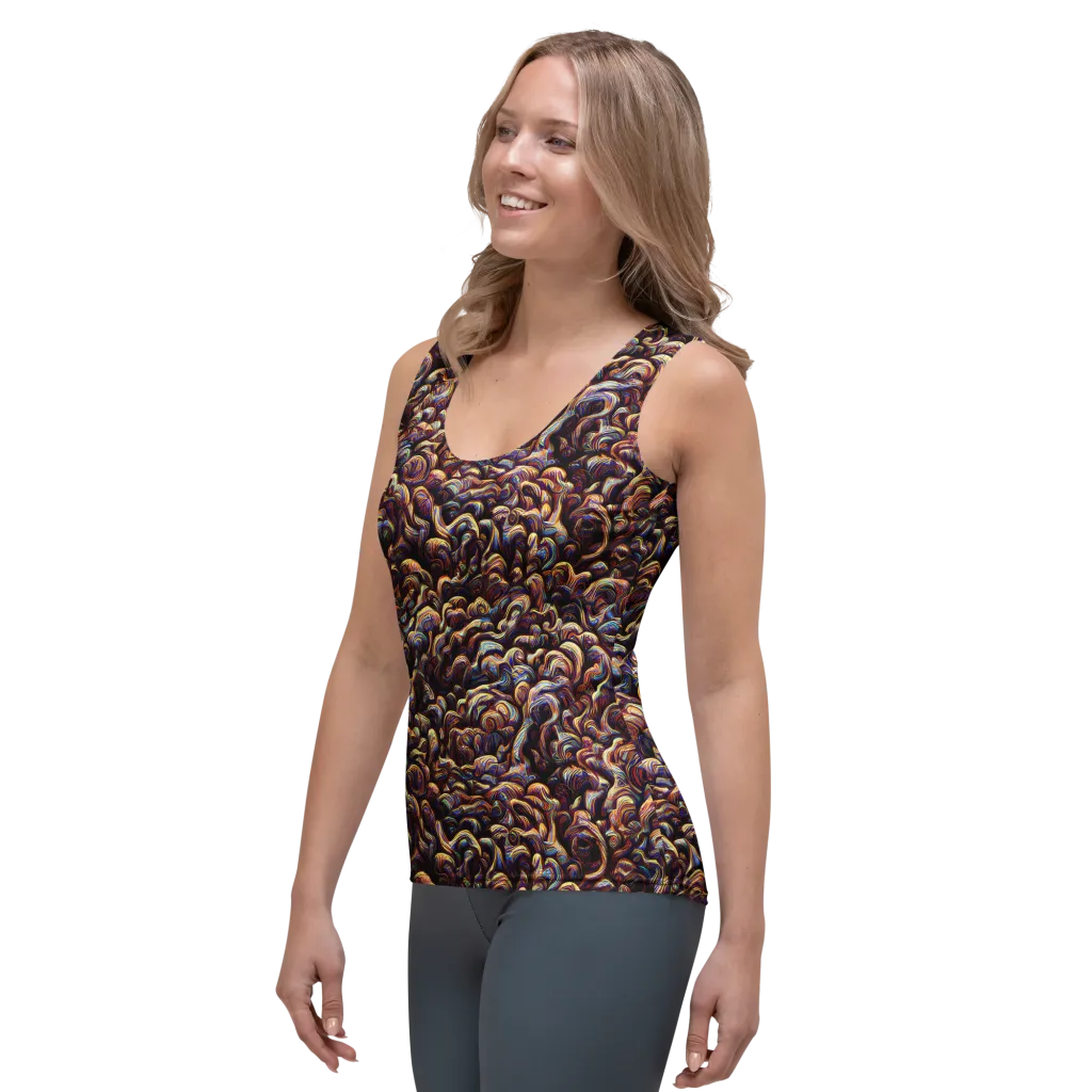 Riotous Radiance on Women's Tank Top — Left Front