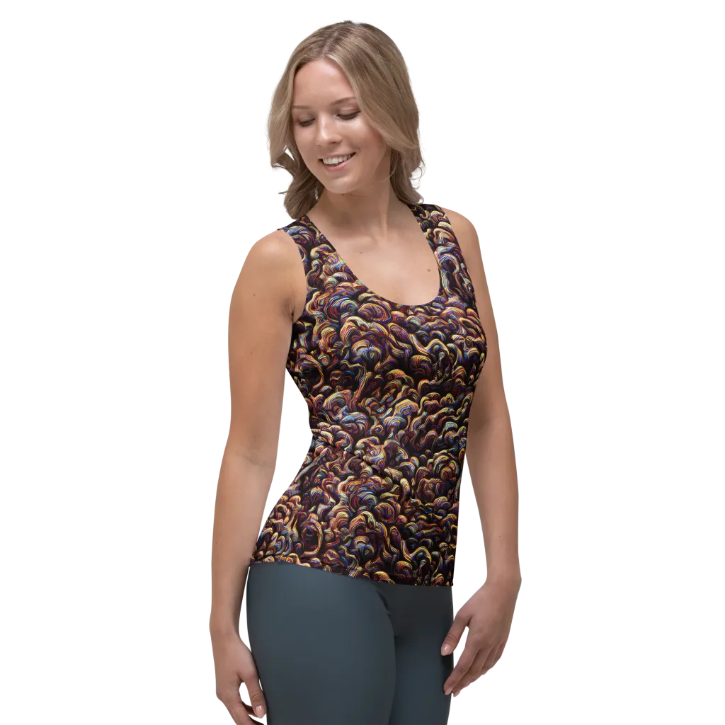 Riotous Radiance on Women's Tank Top — Right Front