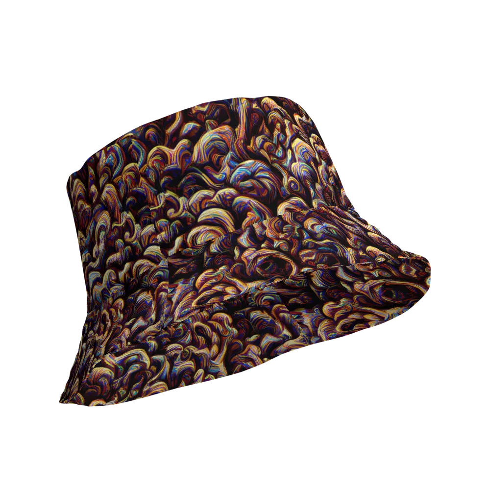 Riotous Radiance on Reversible Bucket Hat — Product details Outside
