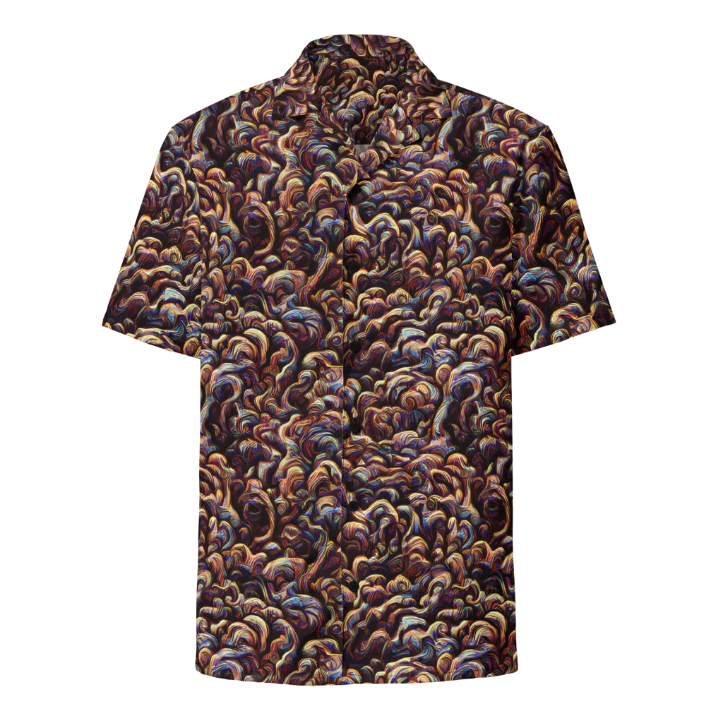 Riotous Radiance on Button Shirt — Front