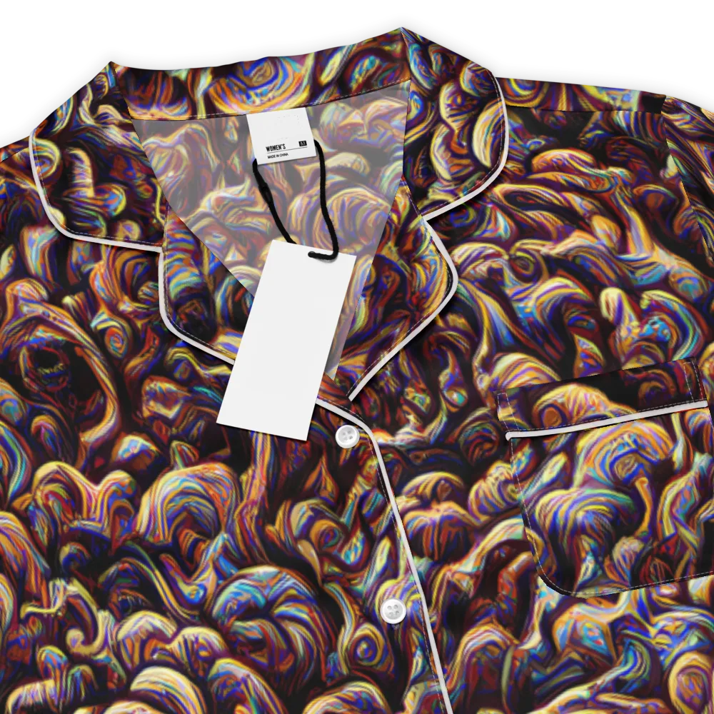Riotous Radiance on Women's Short Sleeve Pajama Top — Product details