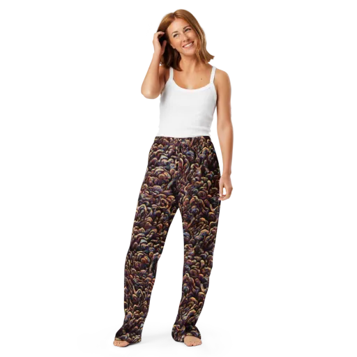 Riotous Radiance on a Women's Pajama Pants