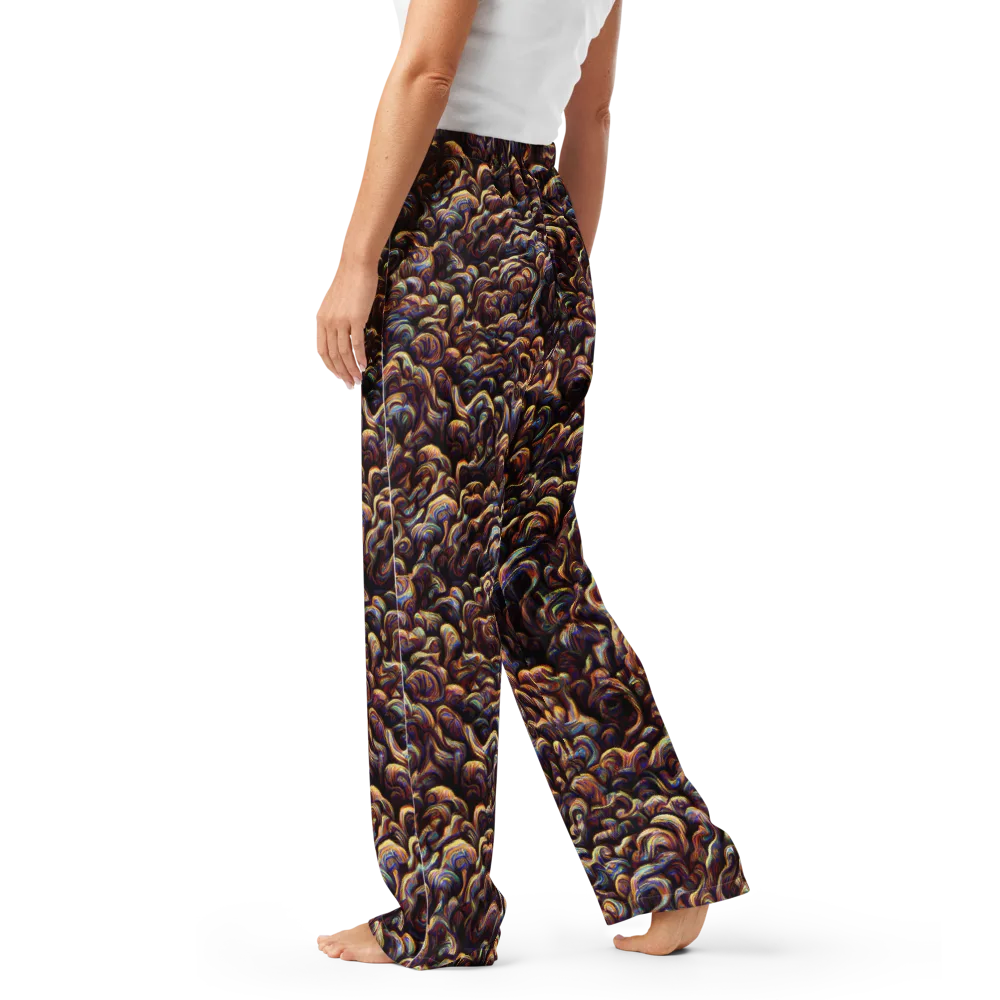 Riotous Radiance on Women's Pajama Pants — Left