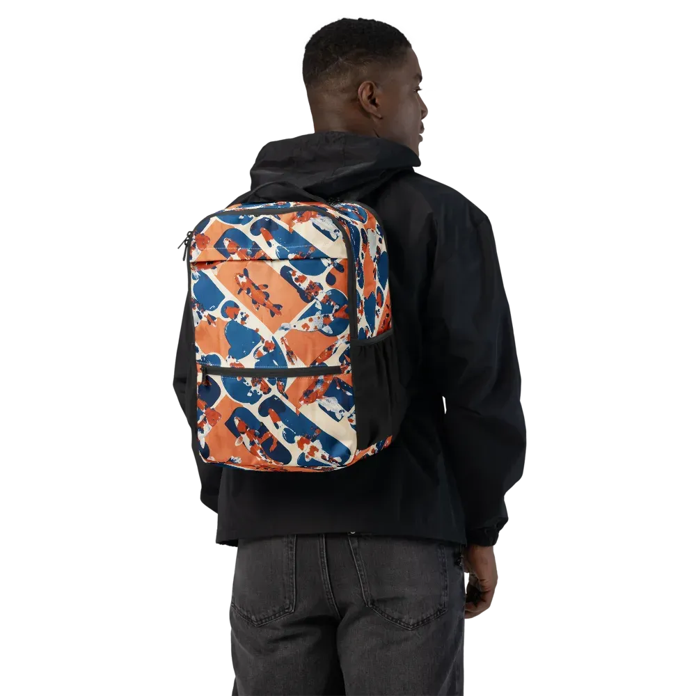 Koi Current on Utility Backpack — Back