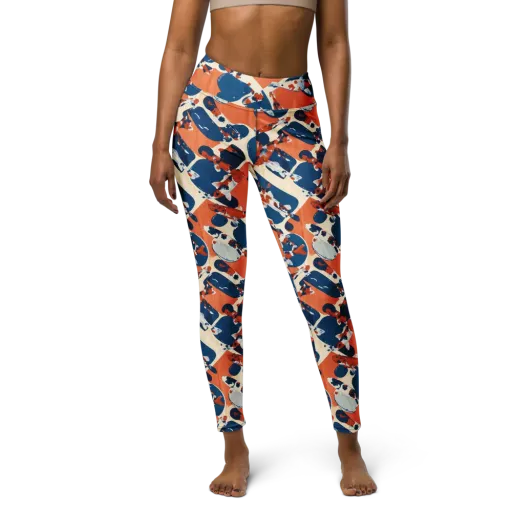 Koi Current on a Yoga Leggings