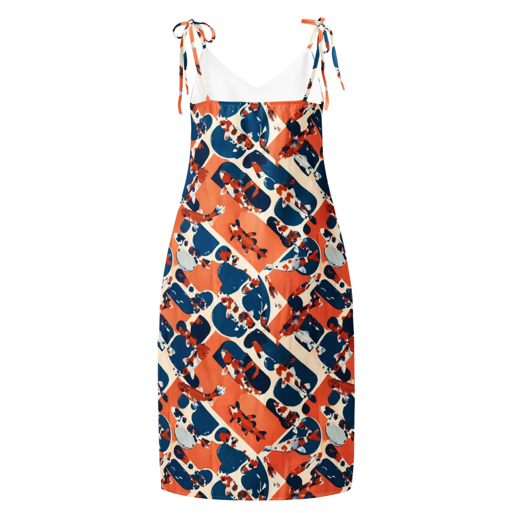 Koi Current on Slip Dress — Back