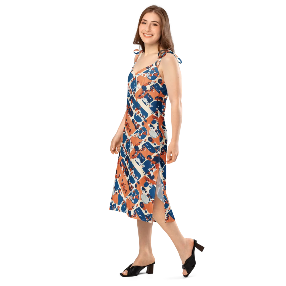 Koi Current on Slip Dress — Left Front