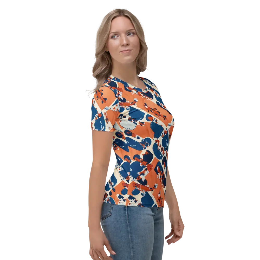 Koi Current on Women's Crew Neck T-Shirt — Right