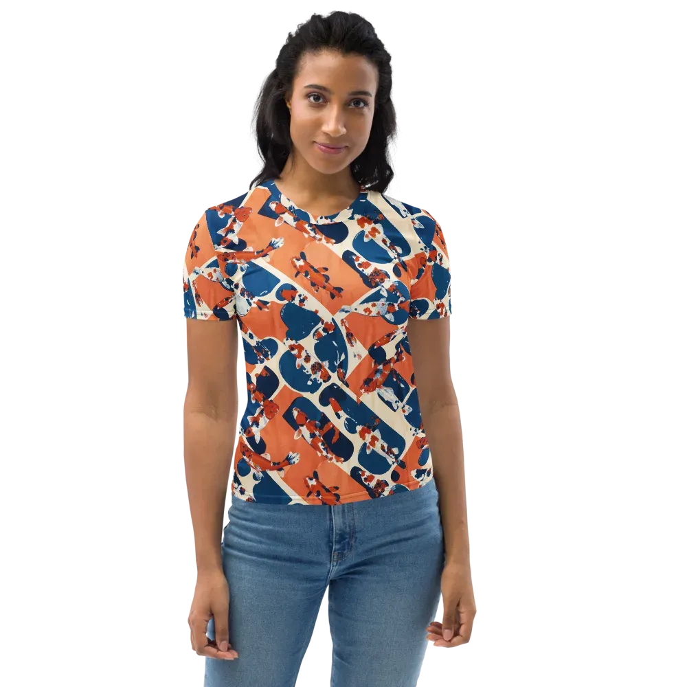 Koi Current on Women's Crew Neck T-Shirt — Front