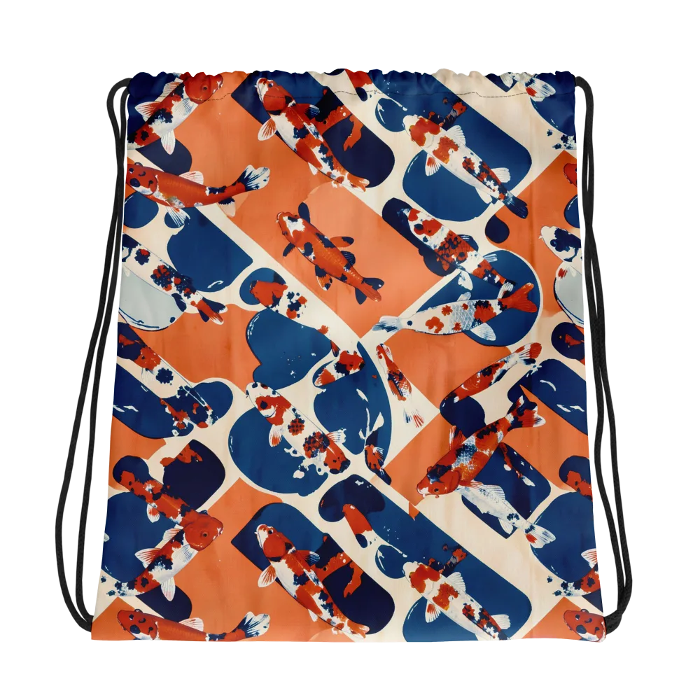 Koi Current on Drawstring Bag — Photo