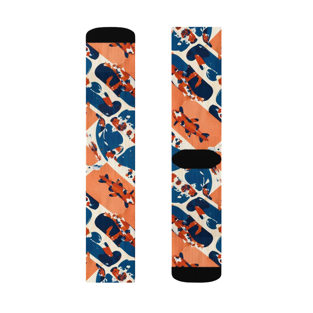 Koi Current on Socks — Left Sock