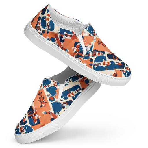 Koi Current on a Women's Slip-On Canvas Shoes