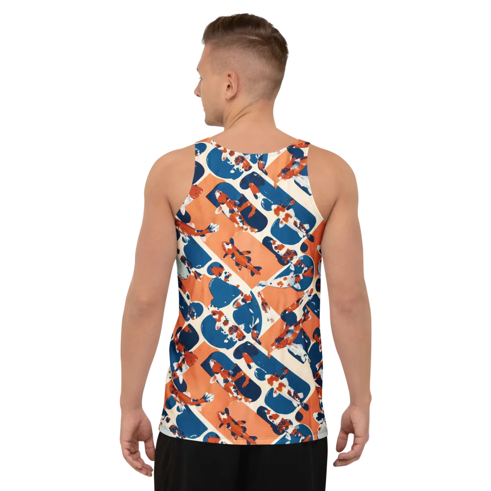 Koi Current on Men's Tank Top — Back
