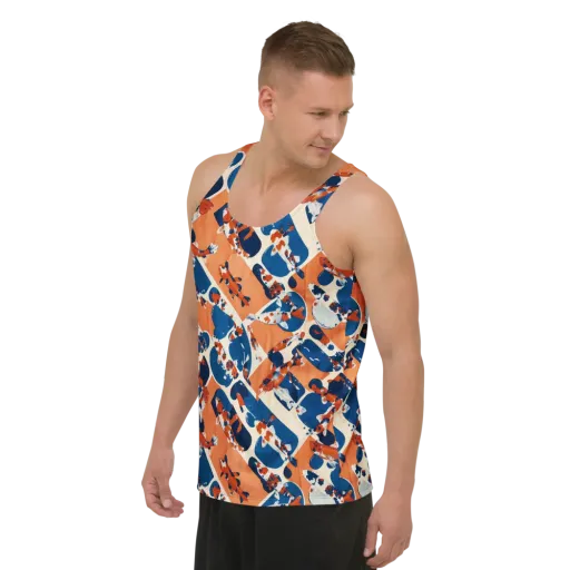 Koi Current on a Men's Tank Top