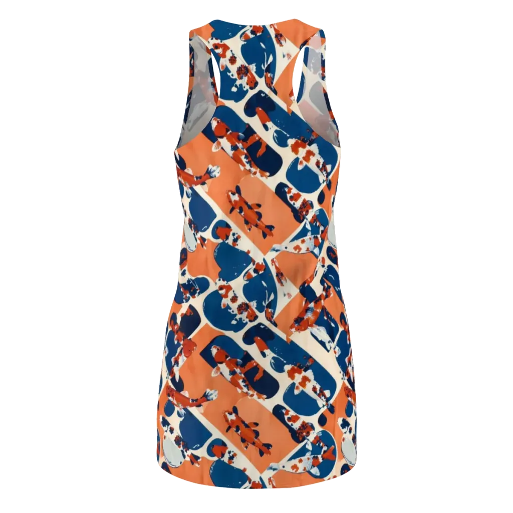 Koi Current on Racerback Dress — Back