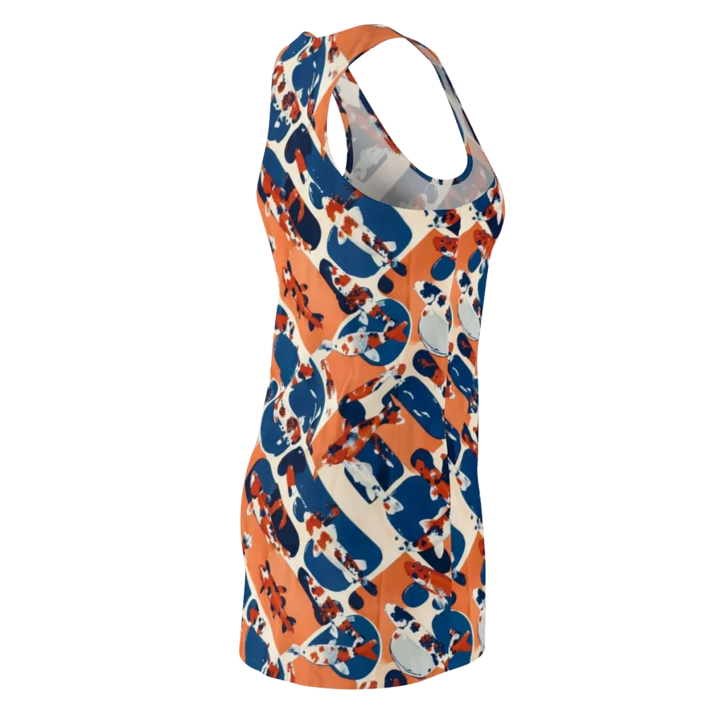 Koi Current on Racerback Dress — Back Side