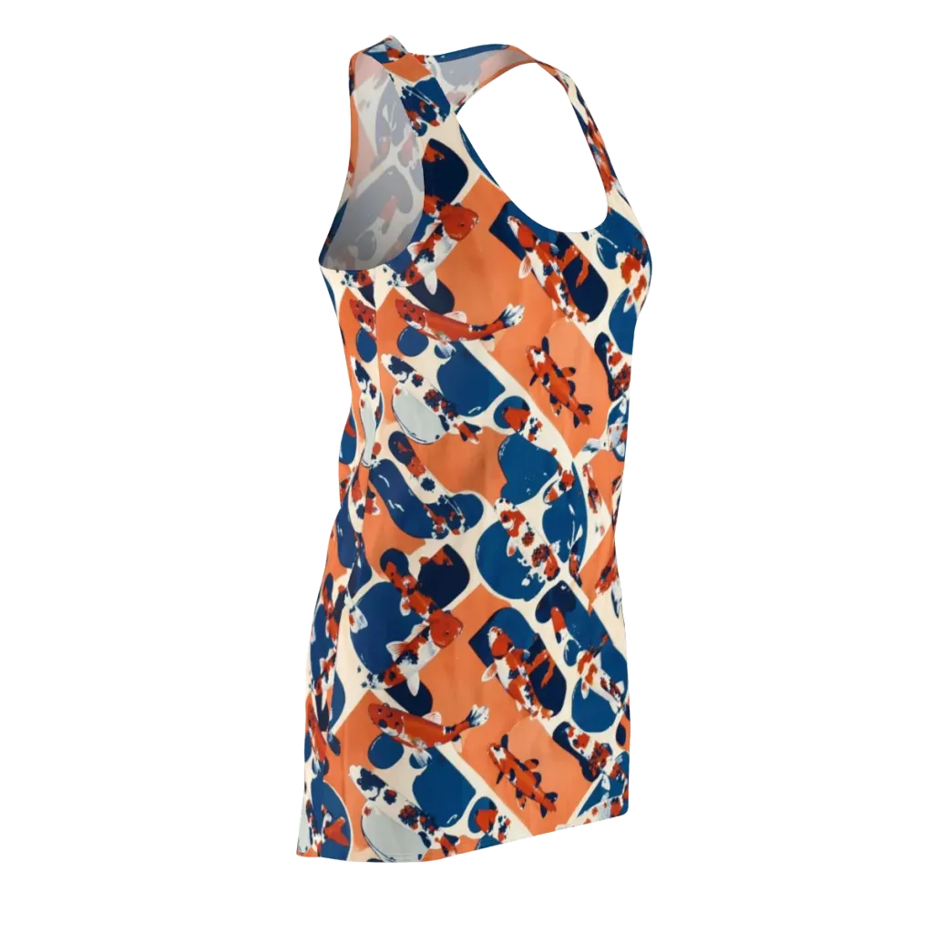 Koi Current on Racerback Dress — Front Side