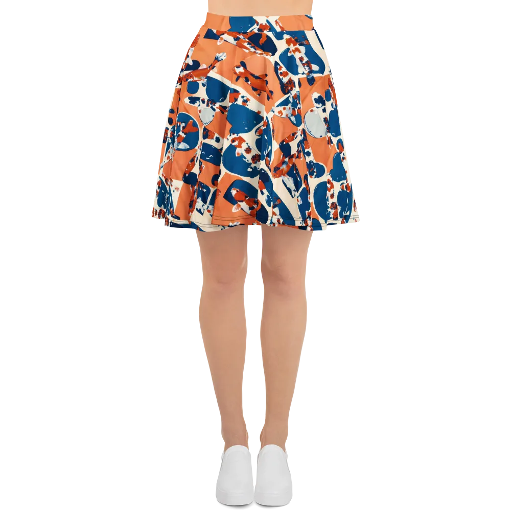 Koi Current on Skater Skirt — Front