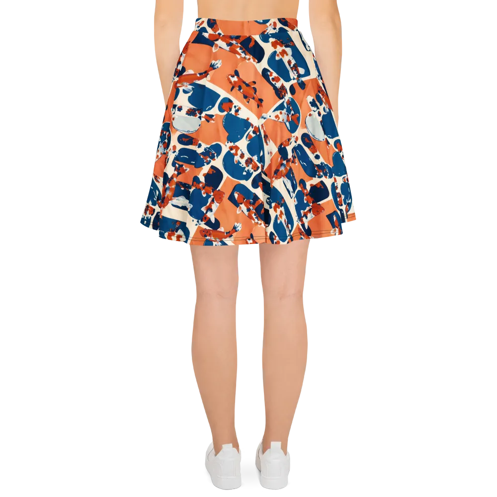 Koi Current on Skater Skirt — Back