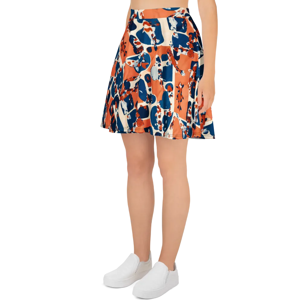 Koi Current on Skater Skirt — Left
