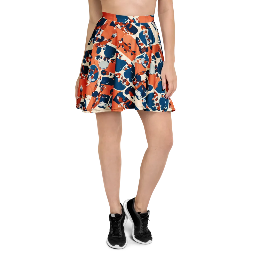 Koi Current on Skater Skirt — Front