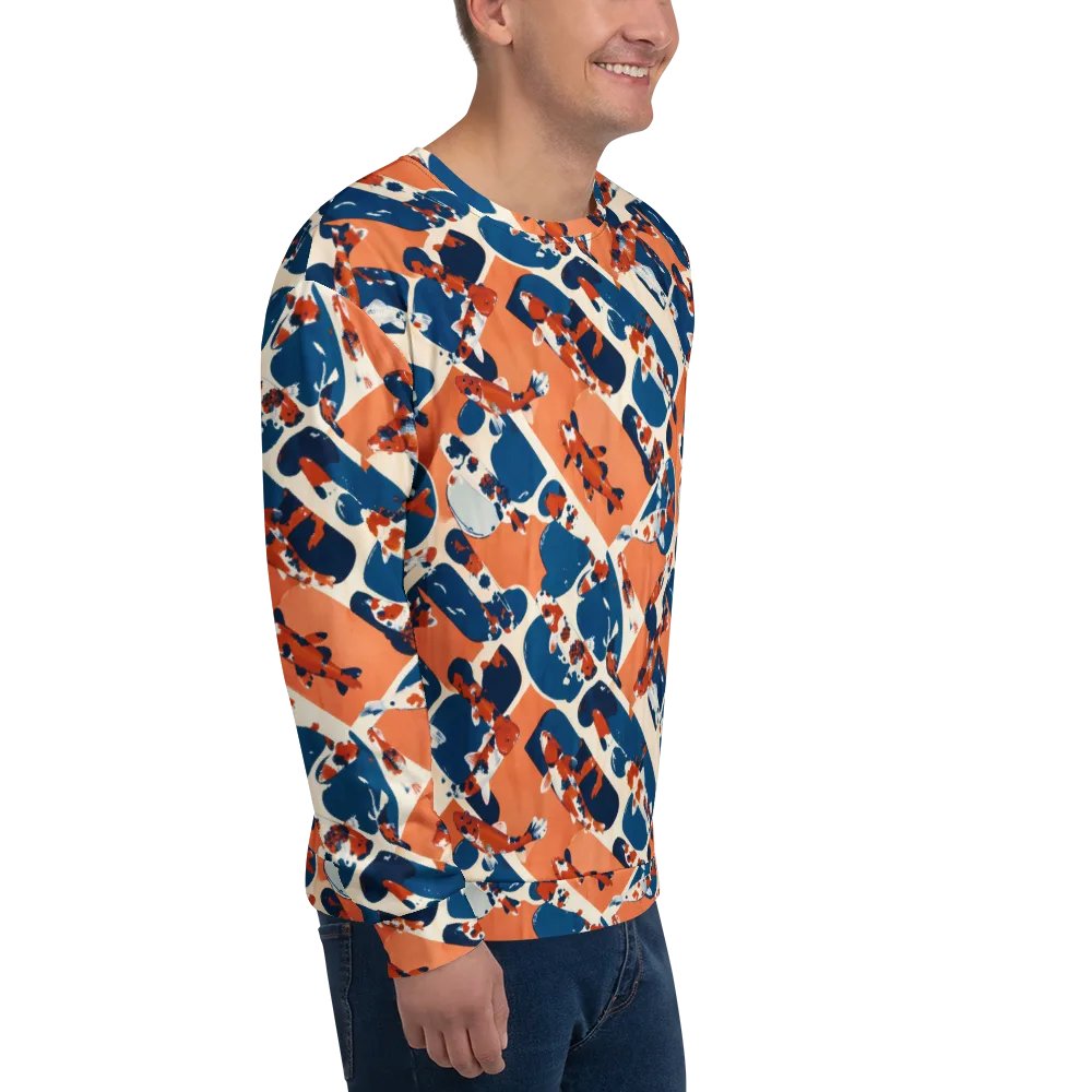 Koi Current on Sweatshirt — Right Front