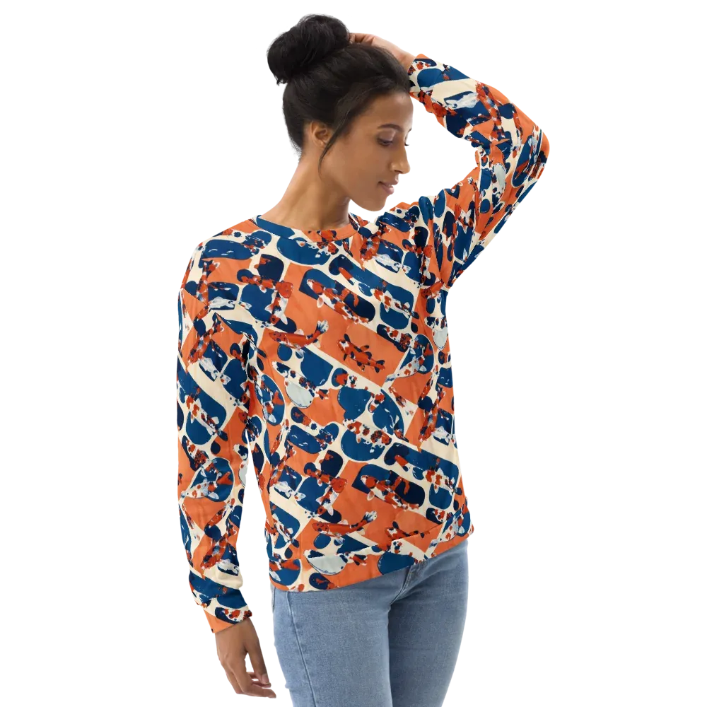 Koi Current on Sweatshirt — Right Front