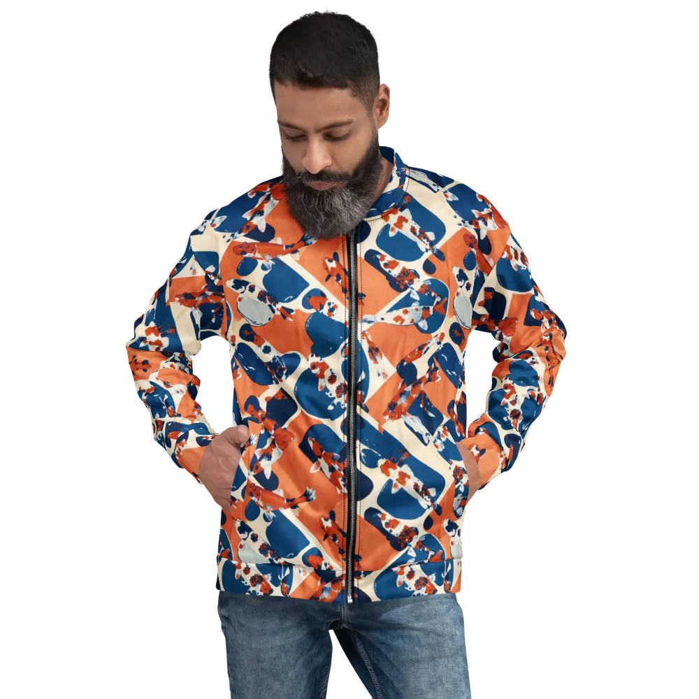 Koi Current on Bomber Jacket — Front