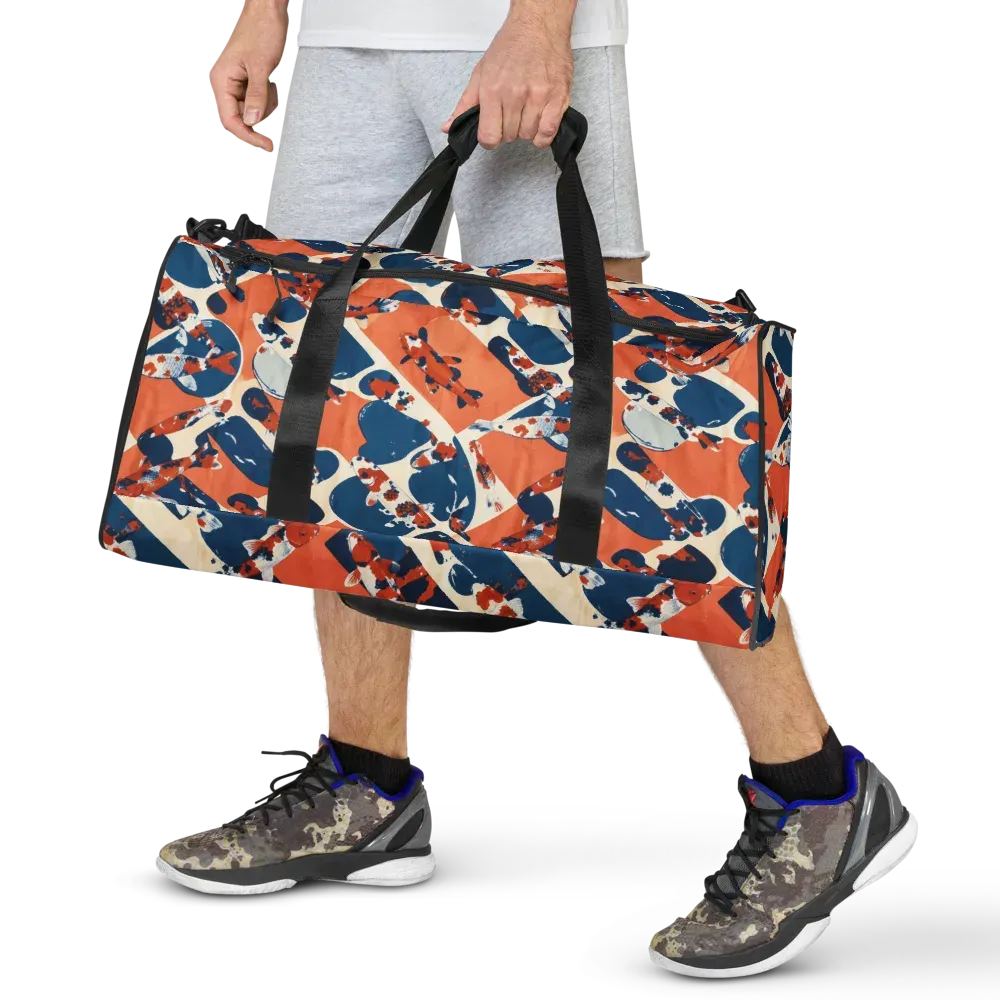 Koi Current on Duffle Bag — Front