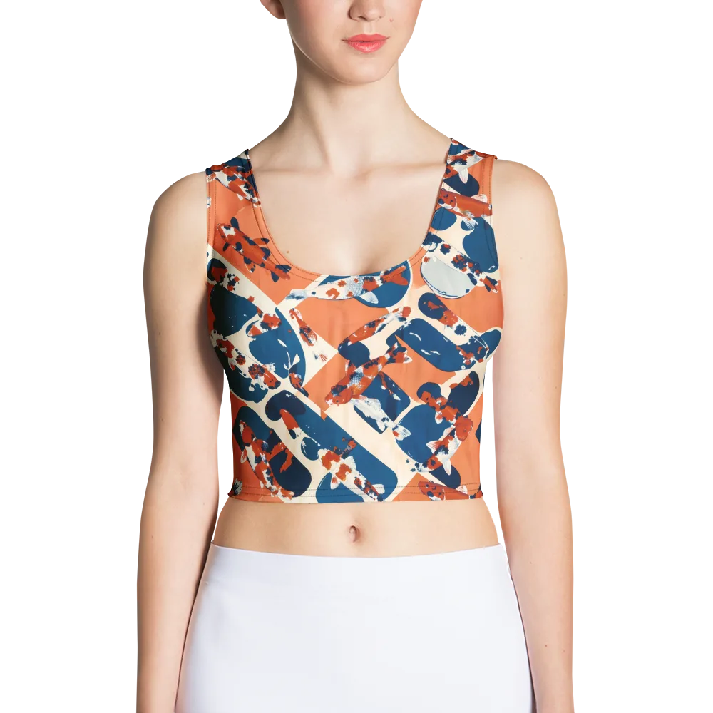 Koi Current on Crop Top — Front