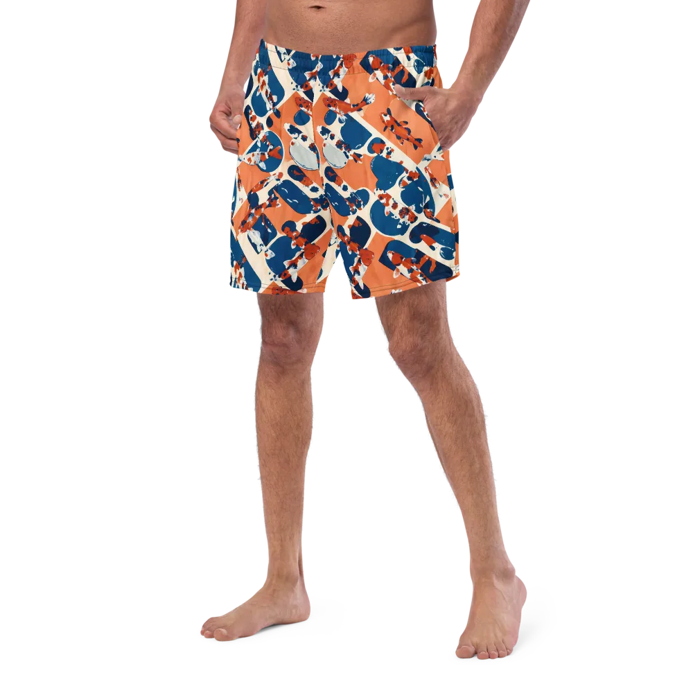 Koi Current on Swim Trunks — Left Front