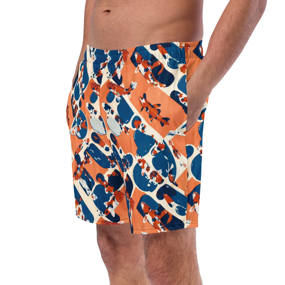 Koi Current on Swim Trunks — Left Front