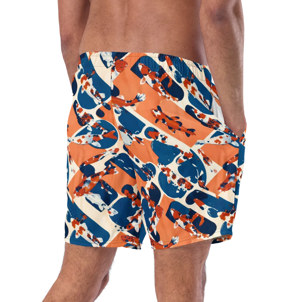Koi Current on Swim Trunks — Right Back