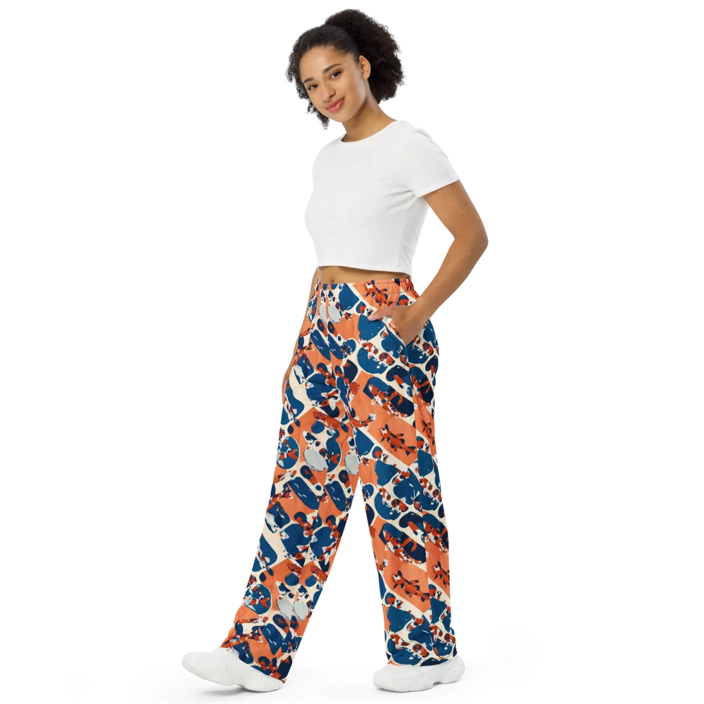 Koi Current on Wide-Leg Pants — Left Front