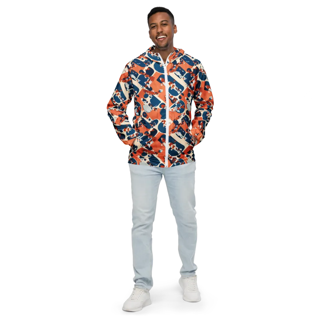 Koi Current on Men's Windbreaker — Front