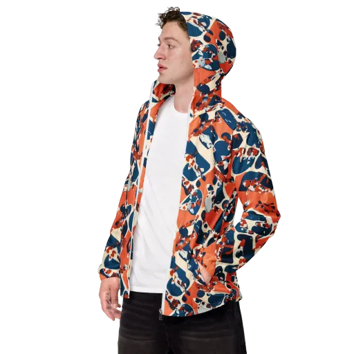 Koi Current on a Men's Windbreaker