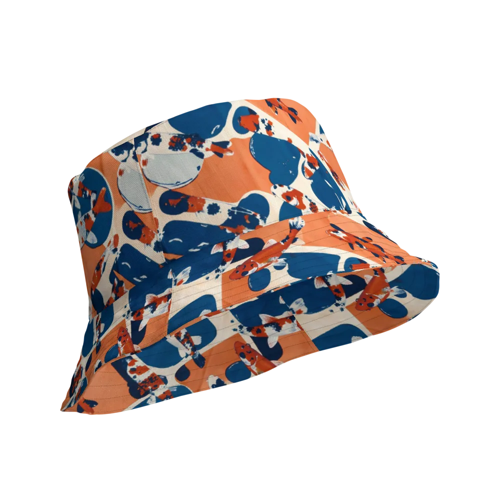 Koi Current on Reversible Bucket Hat — Product details Outside