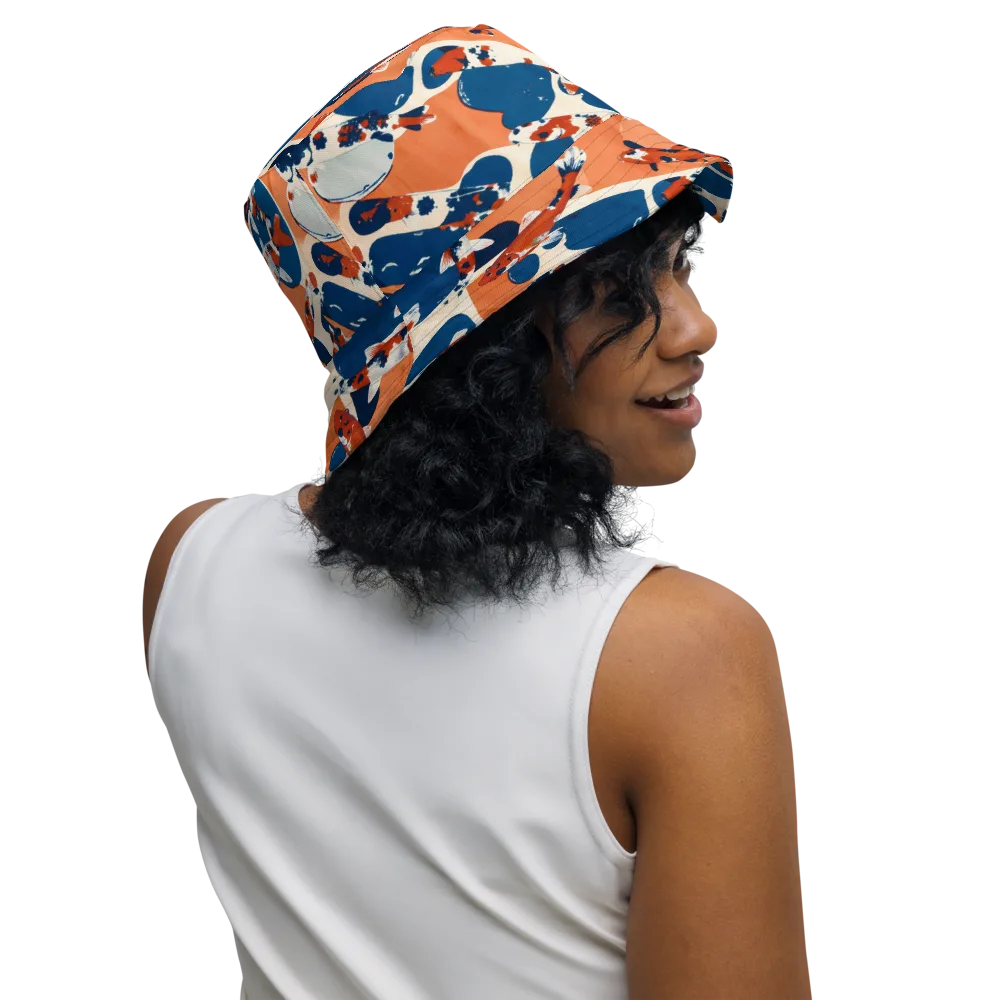 Koi Current on Reversible Bucket Hat — Right Outside