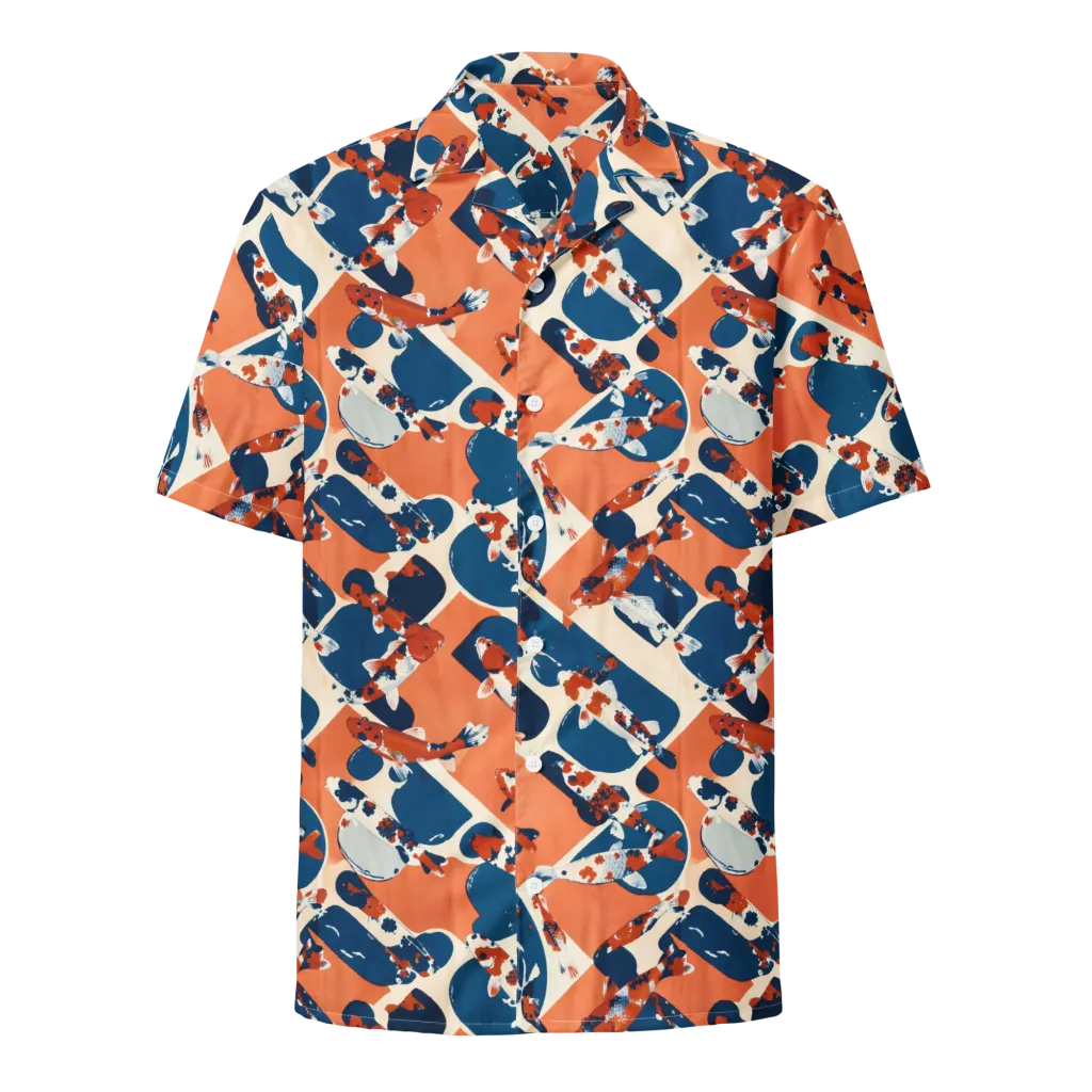 Koi Current on Button Shirt — Front