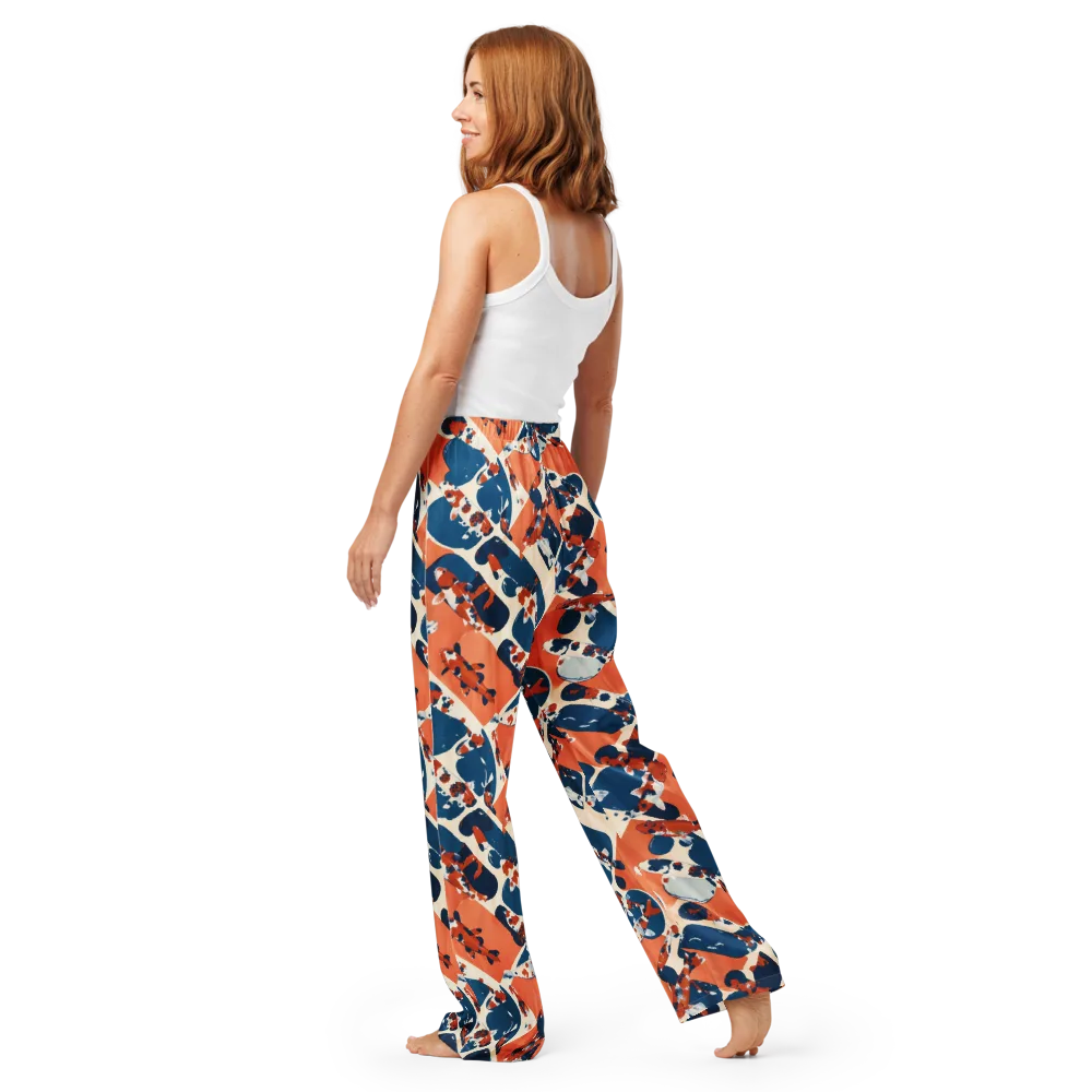 Koi Current on Women's Pajama Pants — Back
