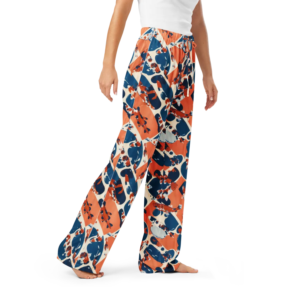 Koi Current on Women's Pajama Pants — Right Front