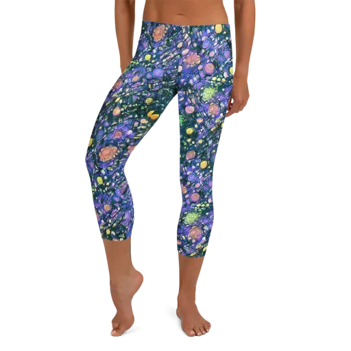 Neon Conservatory on a Capri Leggings